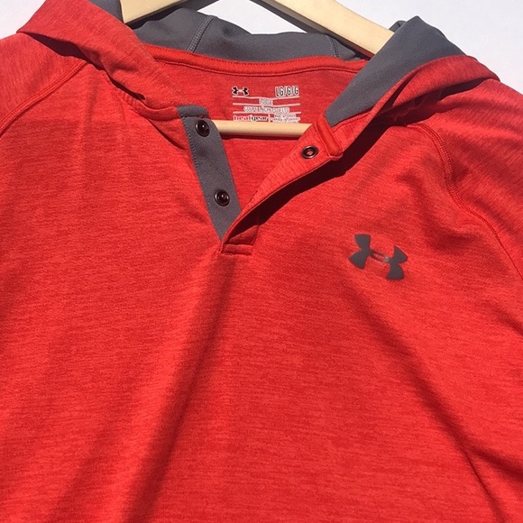 Under Armour Orange Hooded Heatgear Loose Jacket - Picture 3 of 10